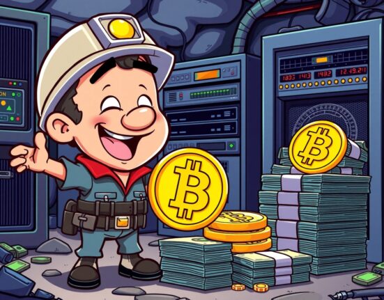 Strategic Bitdeer Bitcoin sale illustration showing cryptocurrency conversion to cash for mining operations