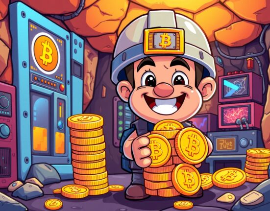 Bitdeer BTC holdings growing as cartoon miner stacks Bitcoin coins