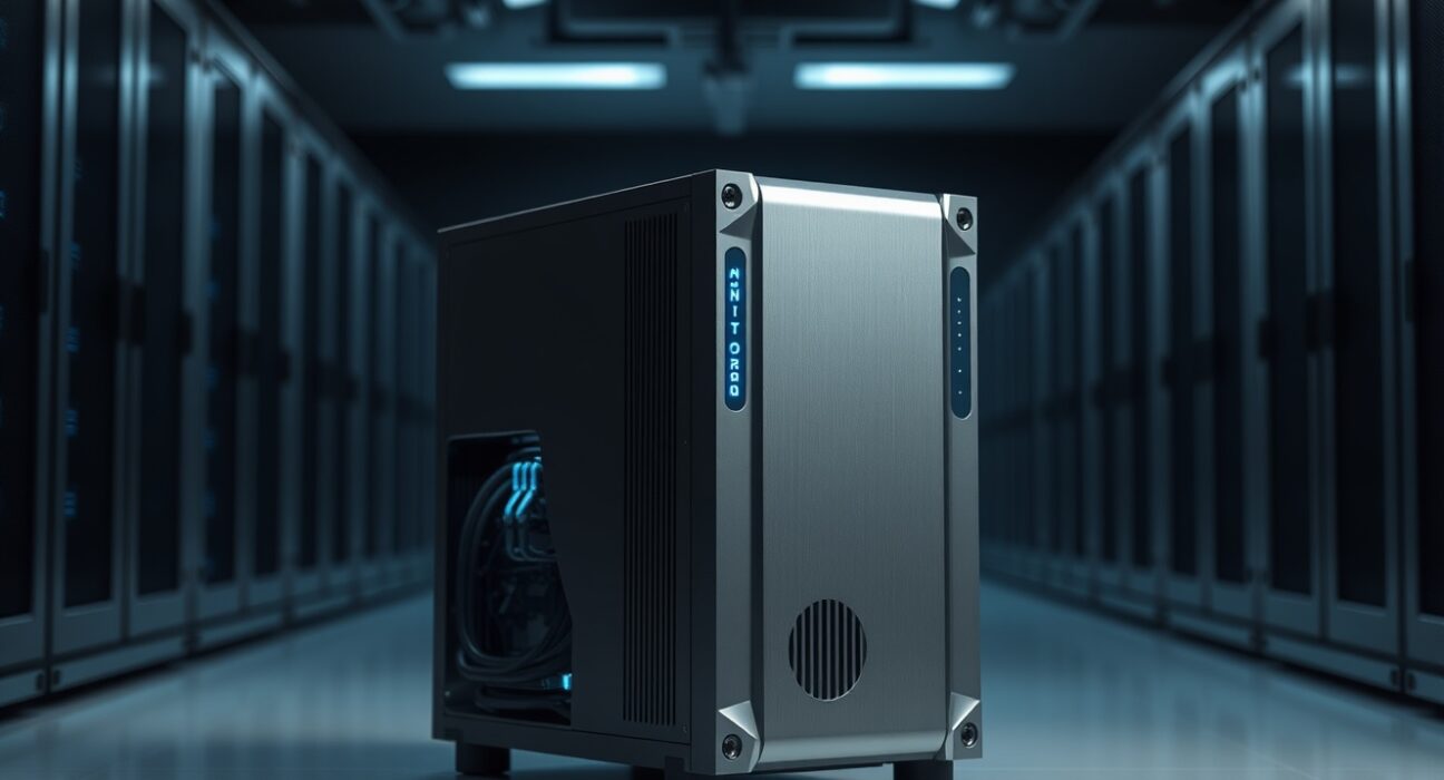 Bitdeer Sealminer A4 Ultra Hydro Bitcoin mining rig in a data center