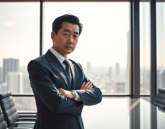 BitFlyer CEO Yuzo Kano in a Tokyo office, expressing concern over Japan's proposed founder tax increase
