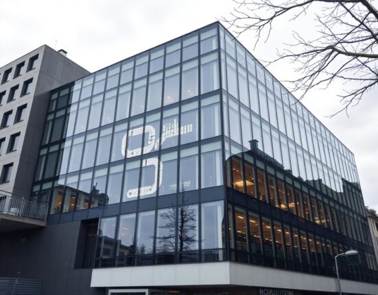 Modern financial building in Luxembourg representing bitFlyer's new MiCA-compliant license