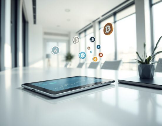 Digital interface showing tokenized investment platform for pre-IPO opportunities like SpaceX