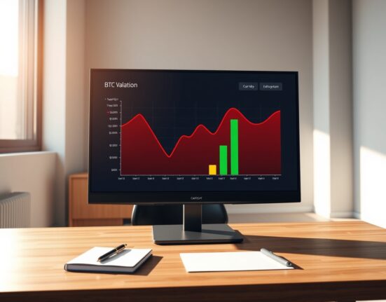 Financial dashboard showing BitGo's Bitcoin valuation decline and revenue growth data for 2025.