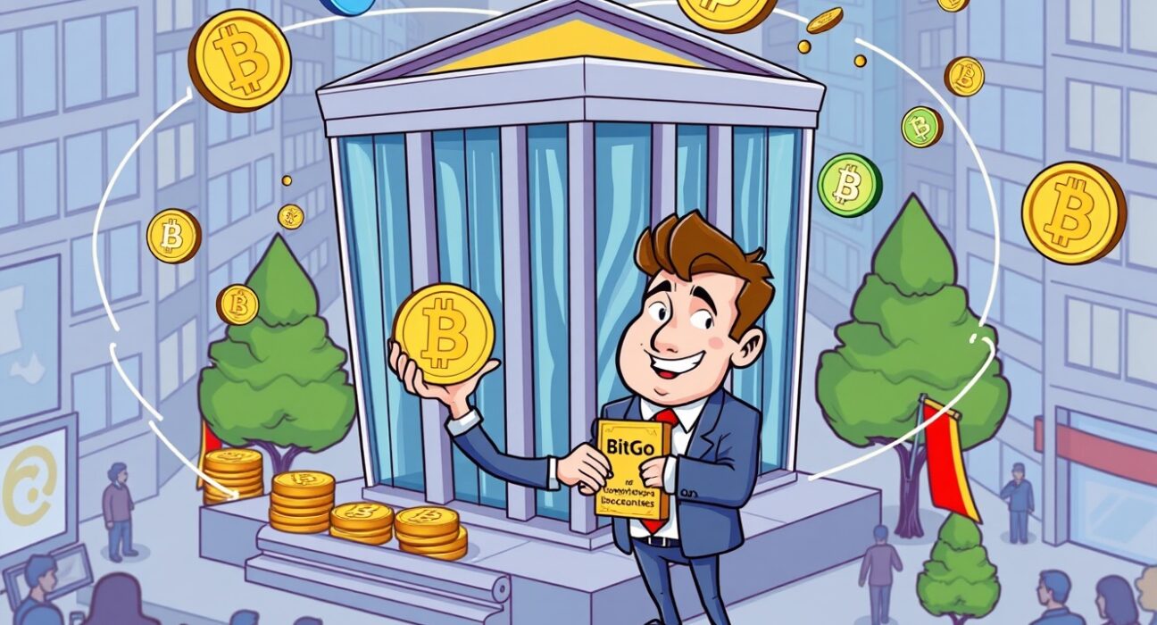 BitGo celebrates obtaining its crypto license in Germany, symbolizing secure digital asset services.