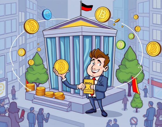 BitGo celebrates obtaining its crypto license in Germany, symbolizing secure digital asset services.