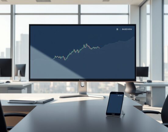 Professional trading interface showing the BASED/KRW listing on the Bithumb cryptocurrency exchange.
