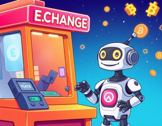Bithumb BERA suspension for Berachain mainnet upgrade illustrated with digital transaction symbols