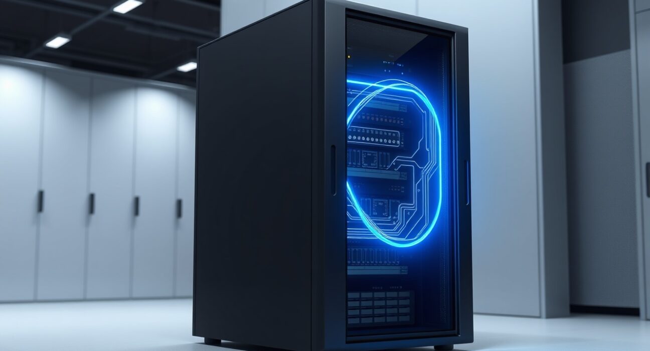 Bithumb BNB Smart Chain network upgrade in a professional data center setting.