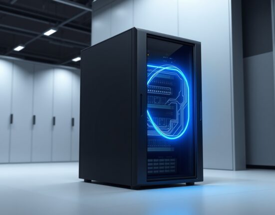 Bithumb BNB Smart Chain network upgrade in a professional data center setting.