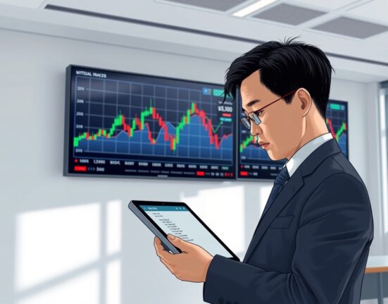 Analyst reviewing Solv Protocol delisting watchlist on a tablet in a Seoul trading office.