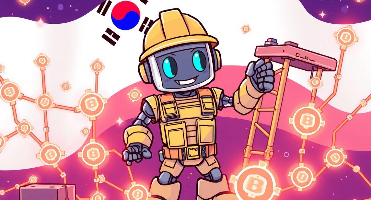 Cartoon illustration of Bithumb DYDX suspension for network upgrade maintenance