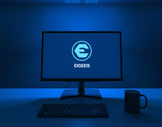 Bithumb cryptocurrency exchange trading screen showing EigenLayer rebranding to EigenCloud