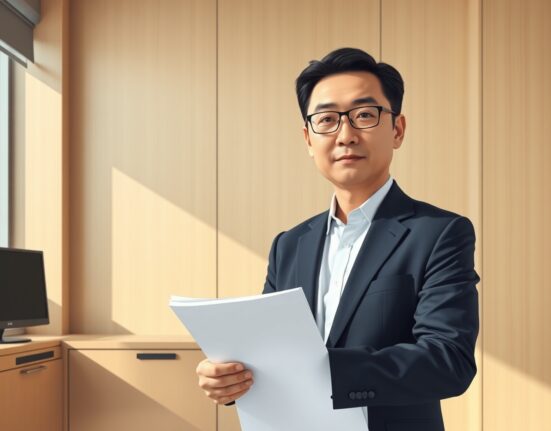 South Korean FSC official addressing Bithumb regulatory investigation and fine determination process