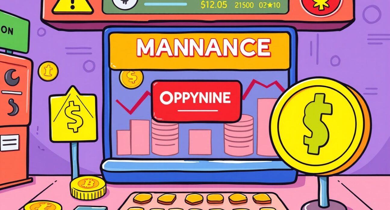 Bithumb FLOW suspension maintenance showing cryptocurrency exchange upgrade process