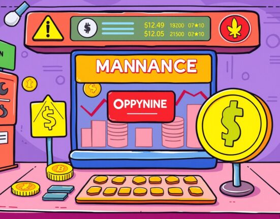 Bithumb FLOW suspension maintenance showing cryptocurrency exchange upgrade process