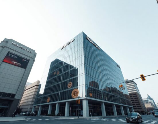 Bithumb headquarters in Seoul, South Korea, symbolizing its planned IPO by 2028