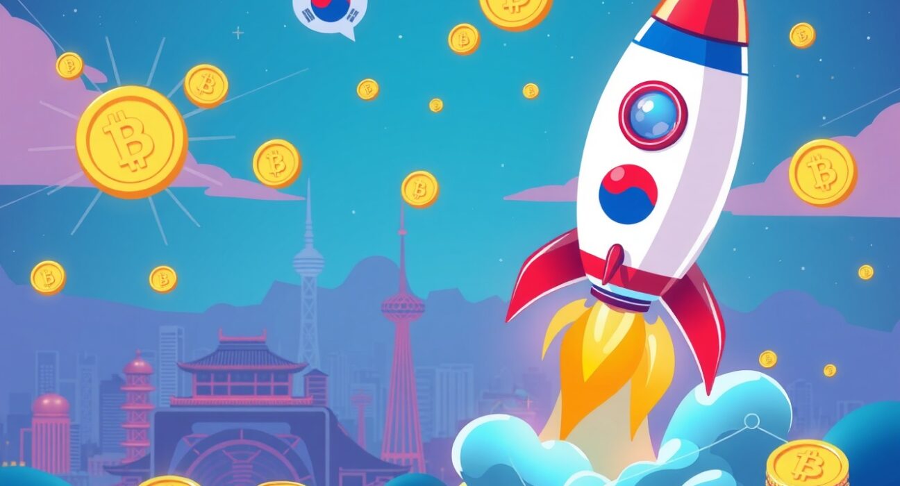 Meteora MET listing celebration with rocket launch symbolizing new trading opportunities