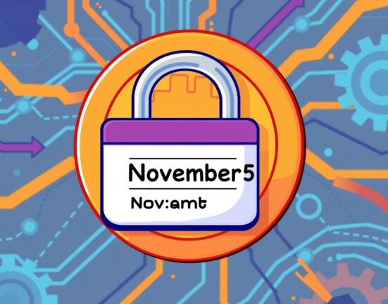 Illustration of a digital asset being paused, signifying the upcoming Bithumb OM suspension for a network upgrade.