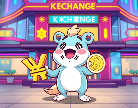 Bithumb PIEVERSE listing announcement showing digital currency exchange with Korean won trading