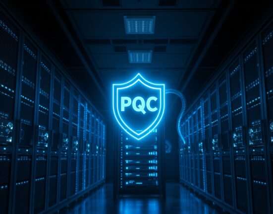 Bithumb quantum-resistant security upgrade with Post-Quantum Cryptography shield in server room