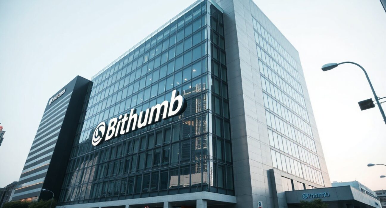 Bithumb office building in Seoul, South Korea, representing the exchange's legal and regulatory challenges.
