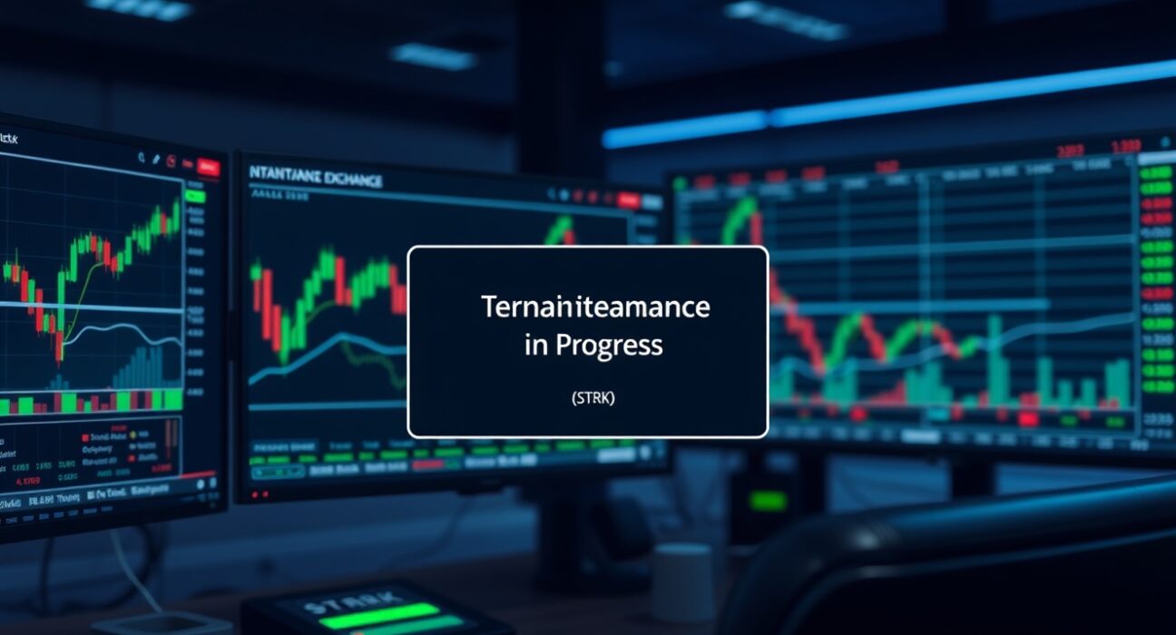 Bithumb exchange server maintenance for Starknet STRK upgrade in data center