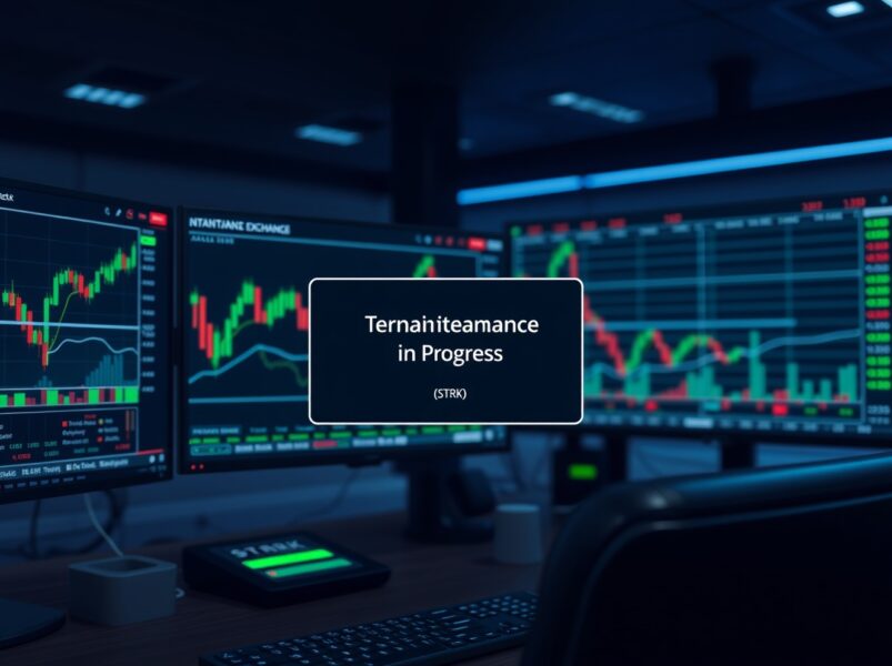 Bithumb exchange server maintenance for Starknet STRK upgrade in data center