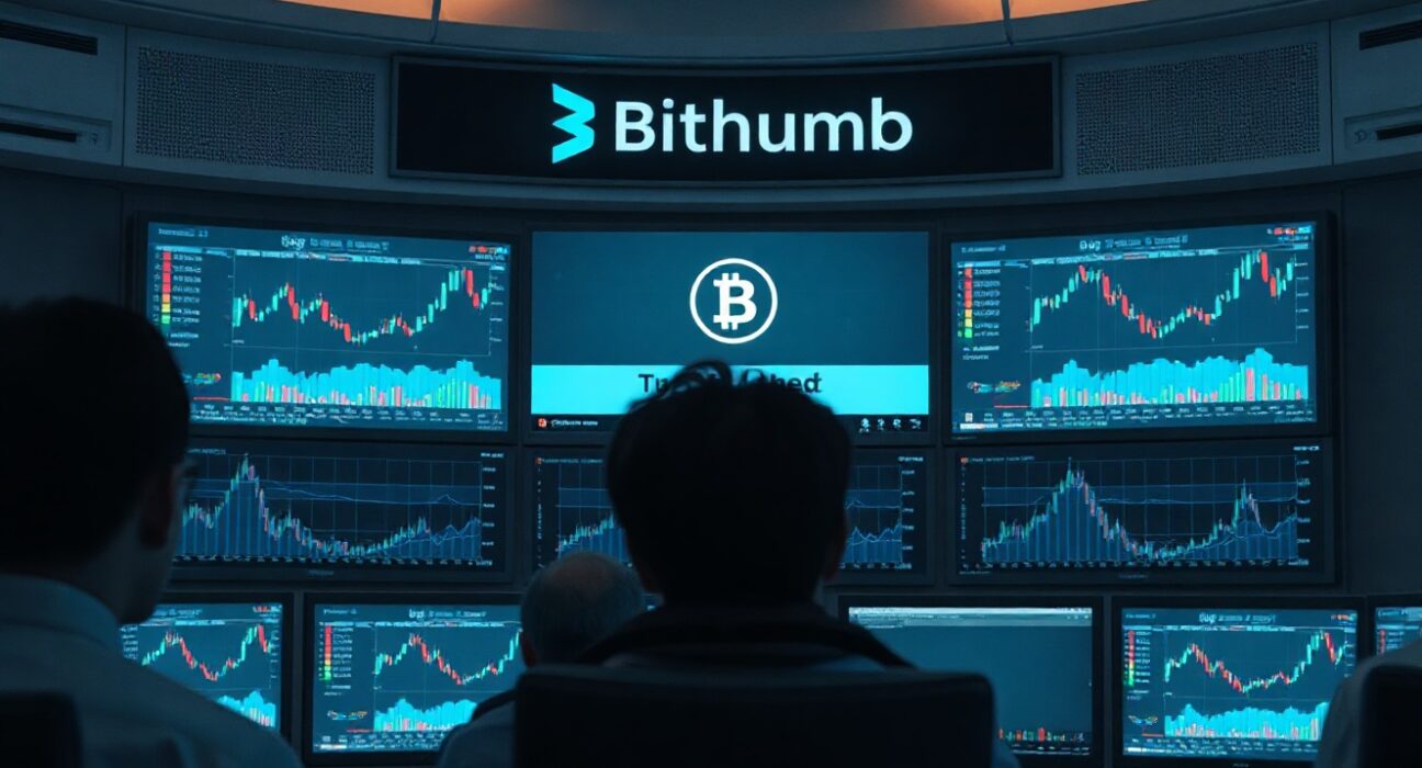 Bithumb exchange monitoring screens showing BABY token network upgrade status