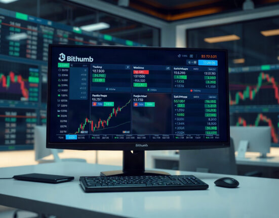 Bithumb exchange maintenance screen showing suspended transactions for scheduled audit