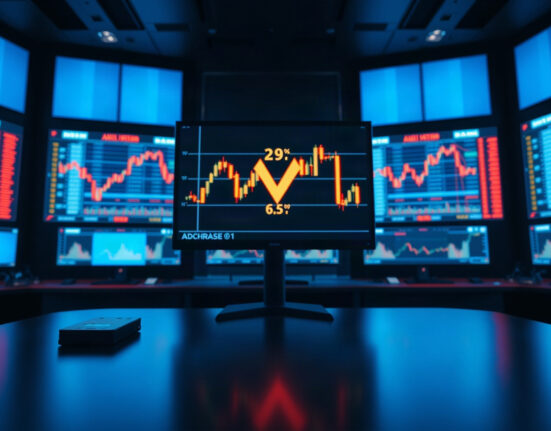 Bithumb exchange trading screens with MANTRA token chart, network issue