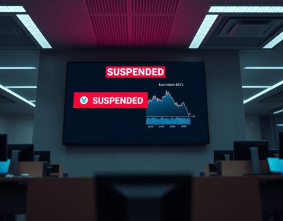 Bithumb exchange screen showing MEV token suspended due to Meverse network issues