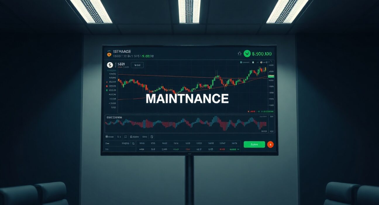 Bithumb exchange interface showing SOMI trading pair with maintenance notice