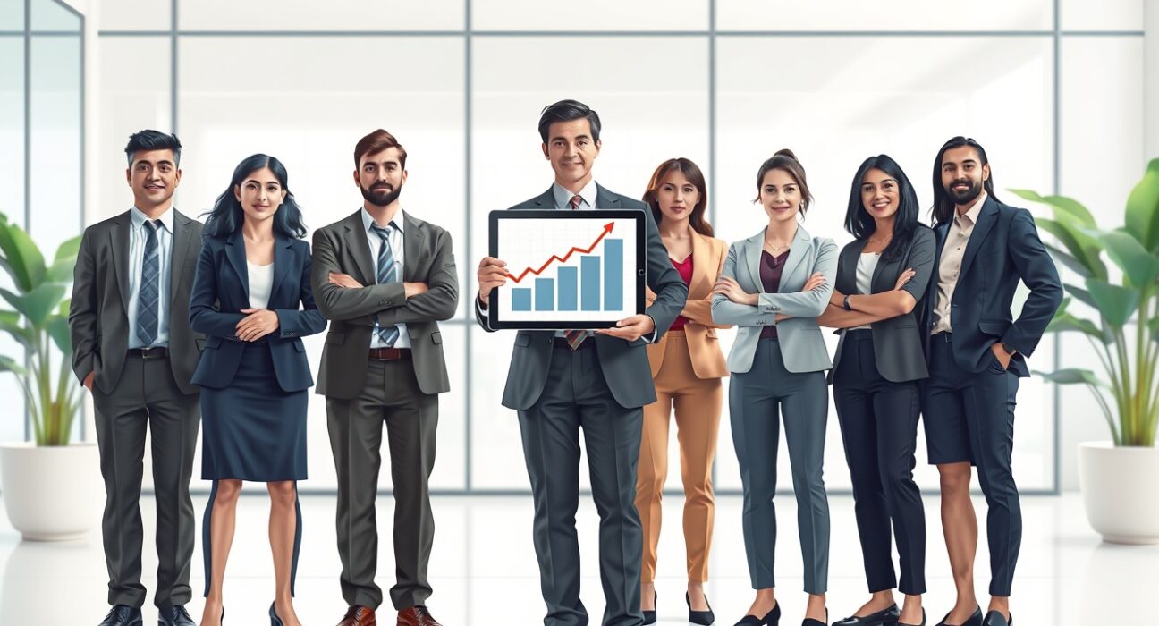 Bithumb union members in a professional office setting, representing the labor dispute over employee benefits.