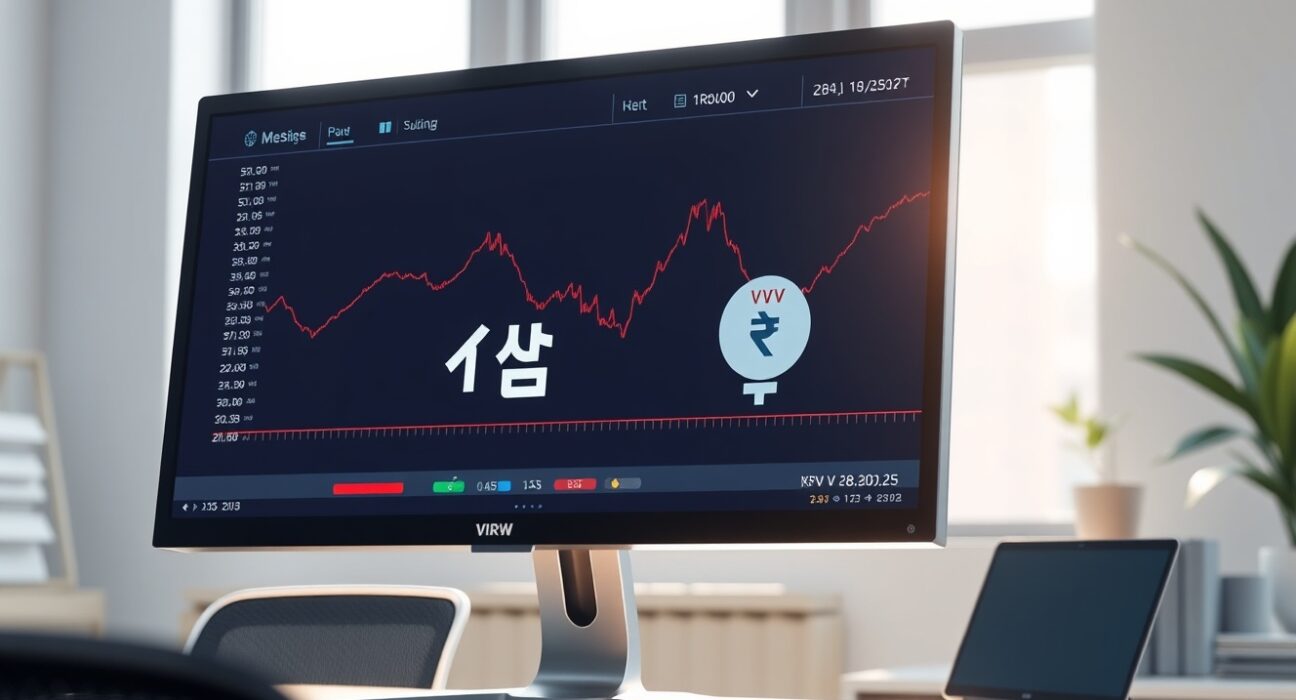 Bithumb exchange listing Venice Token VVV for Korean Won trading on digital interface