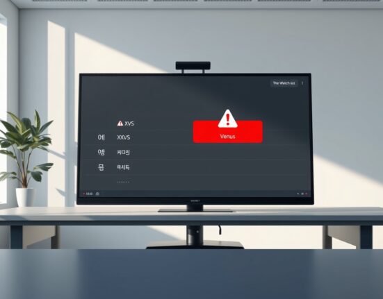 Bithumb exchange interface showing Venus XVS token on a delisting watchlist with a warning alert.