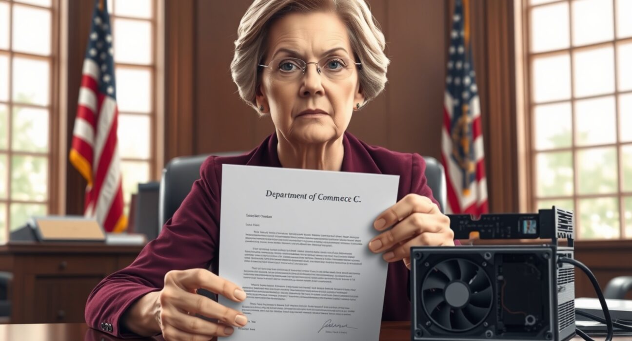Senator Elizabeth Warren demands Bitmain security investigation over Chinese mining equipment concerns.