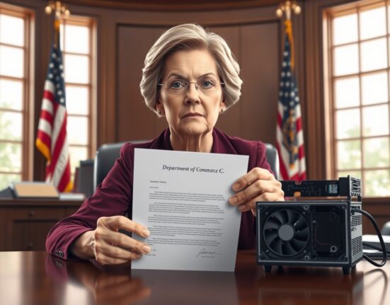 Senator Elizabeth Warren demands Bitmain security investigation over Chinese mining equipment concerns.