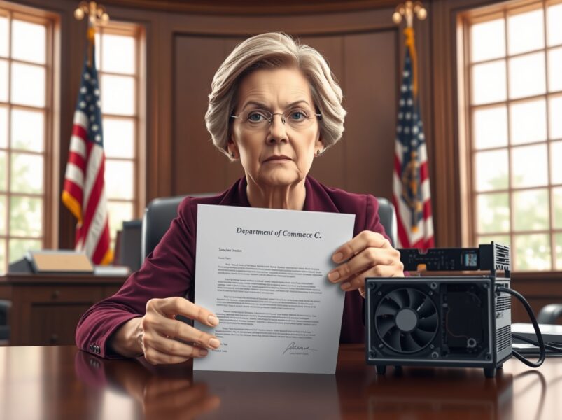 Bitmain Security Risks: Urgent Probe Demanded by Senator Warren Over Chinese Mining Hardware Threats