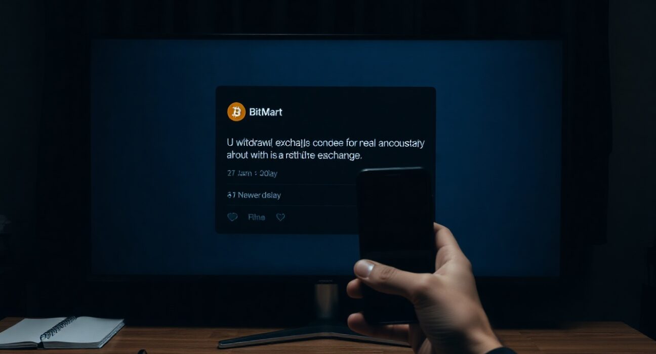 BitMart X account post criticizing founders amid withdrawal delays