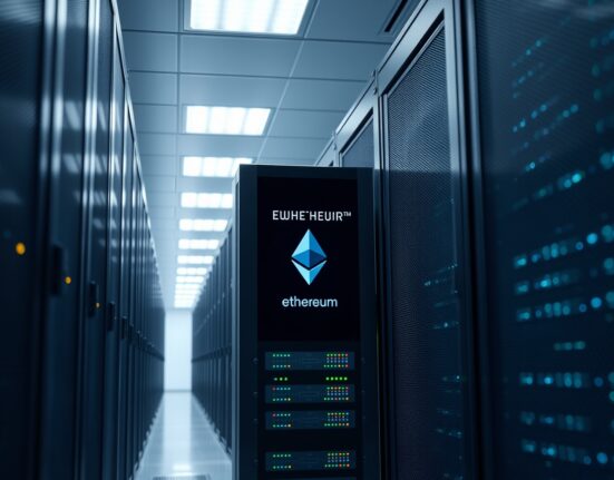 Bitmine's Ethereum staking operation in a secure data center, representing a $6.7 billion investment.