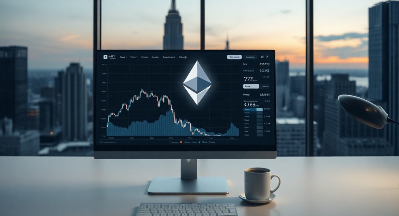 Bitmine treasury analyst monitoring Ethereum holdings and price charts