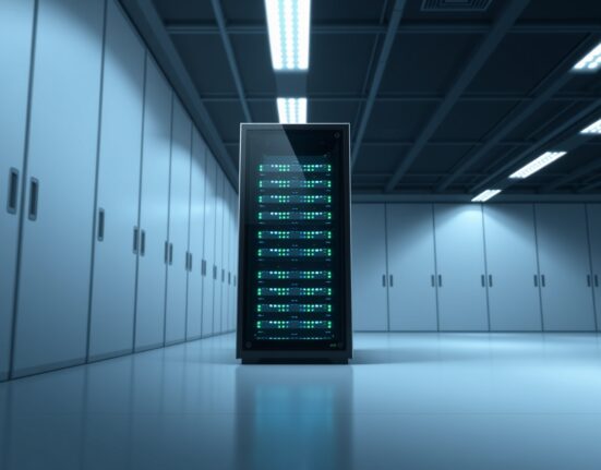 Secure server infrastructure representing Bitmine's Ethereum transfer to Coinbase Prime.