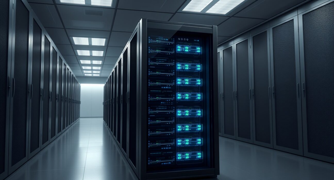 Secure data center processing a major Bitmine Ethereum transaction to Coinbase Prime.