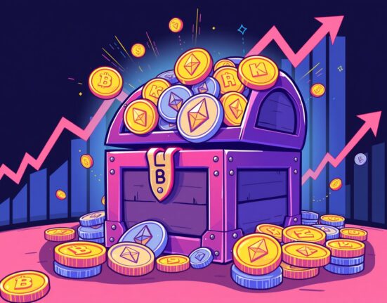Strategic Ethereum investment growth showing digital treasure and market trends