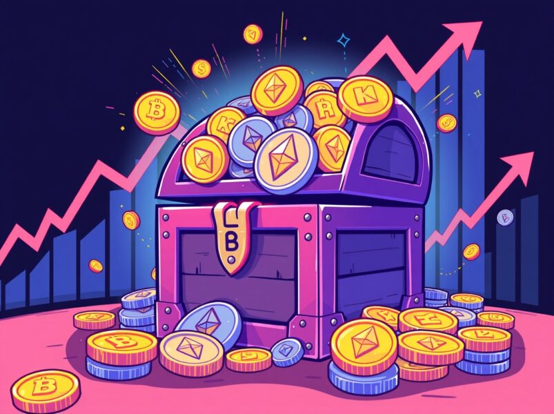 Strategic Ethereum investment growth showing digital treasure and market trends
