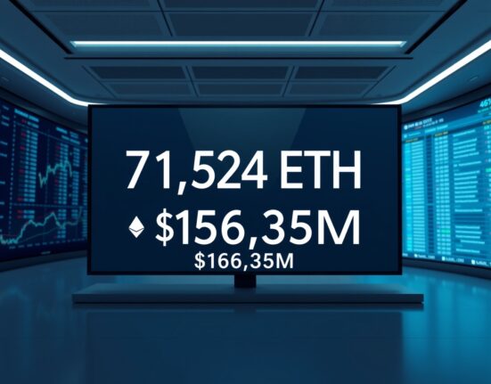 Bitmine's $156 million Ethereum purchase transaction displayed on a professional financial interface.