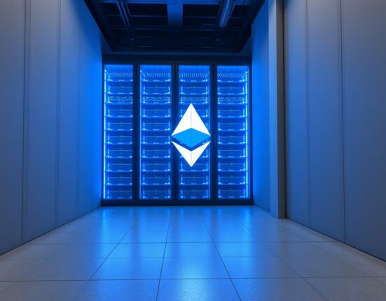 Bitmine's strategic Ethereum investment represented in a secure data center environment.