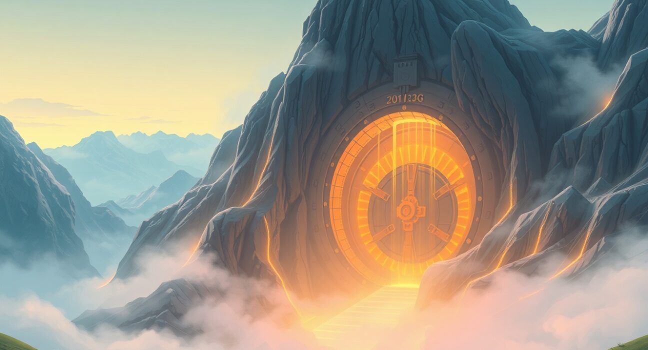 Bitmine's massive Ethereum investment strategy visualized as a secure digital vault.