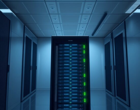 Bitmine's Ethereum staking infrastructure in a secure data center representing blockchain validation.