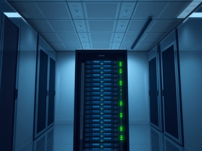 Bitmine's Ethereum staking infrastructure in a secure data center representing blockchain validation.